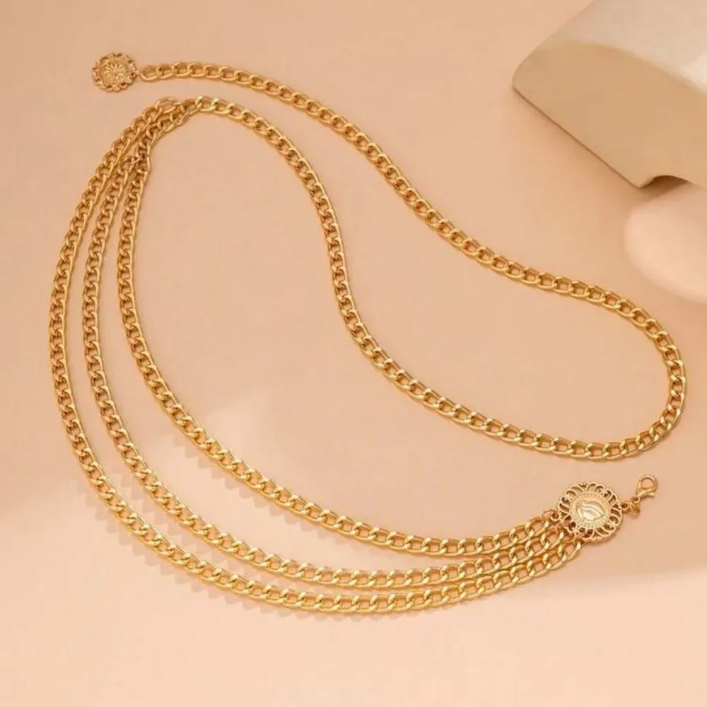 Gold Chain belt A1429